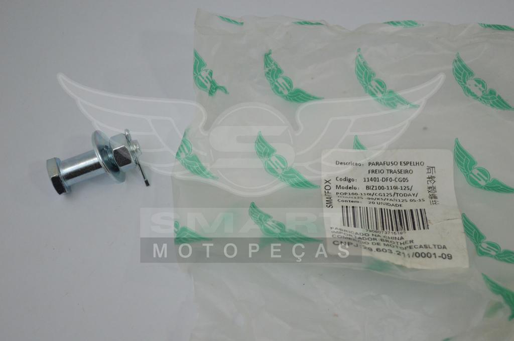 PARAF ESPELHO FREIO TRAS COMP BIZ 100-110I-125/POP 100-110I/CG125/TODAY 125 89-94/TITAN125 95-99/KS/FAN125 05-15