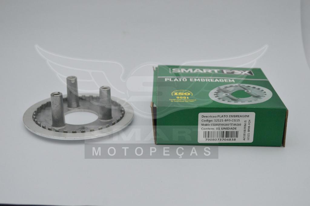 PLATO EMBREAGEM TITAN160 16-21/FAN160 16-21/FAN 125i 16-18/START160 16-21/BROS160 15-21/XRE190 16-21