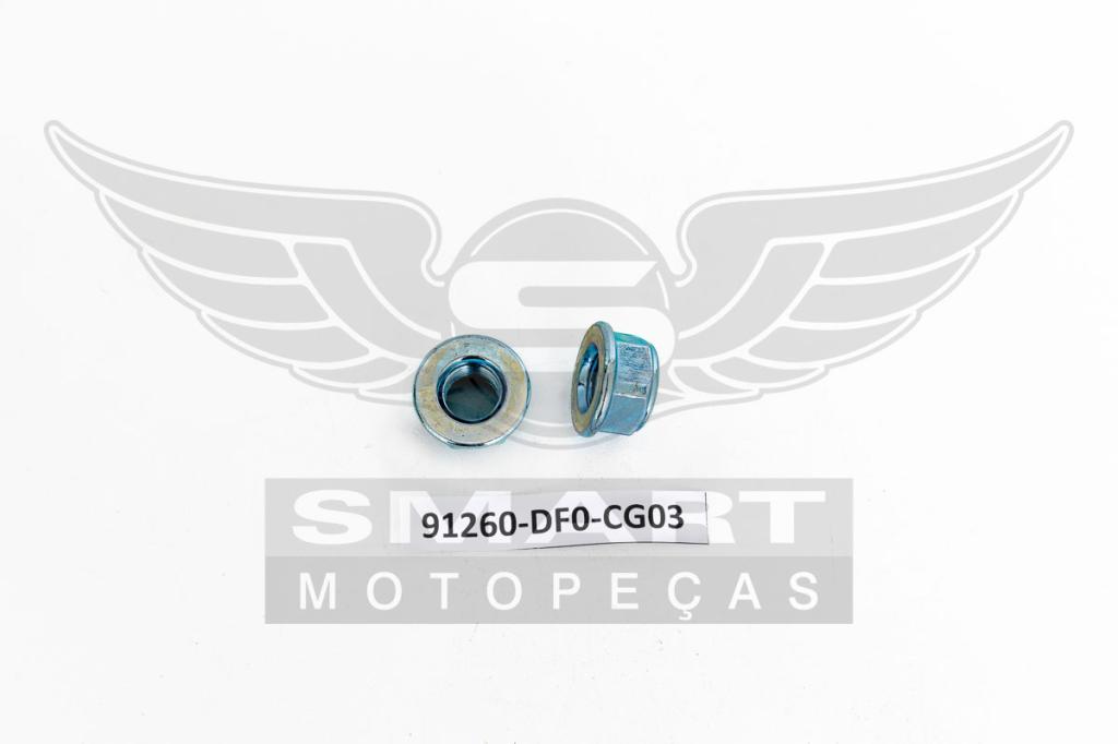 PORCA RODA DIANT FACTOR 125 09-16/TITAN125 00-04/FAN125 05-08/BIZ100 98-15/BIZ110I 16-21/BIZ125 06-21/PO 100 07-15/POP11