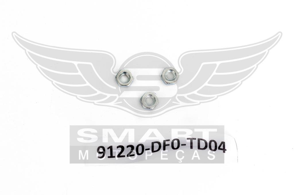 PORCA ZINCADA UNIVERSAL SEXTAVADA 4MM