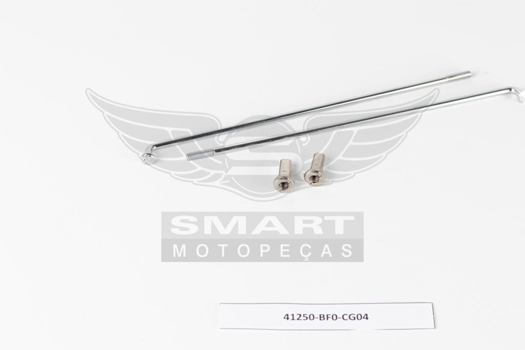 RAIO DIANT/ TRAS 3,5MM CROMADO TITAN150 KS 04-13/TITAN125 KS-KSE 00-04/FAN125 05-18/FAN150 10-15