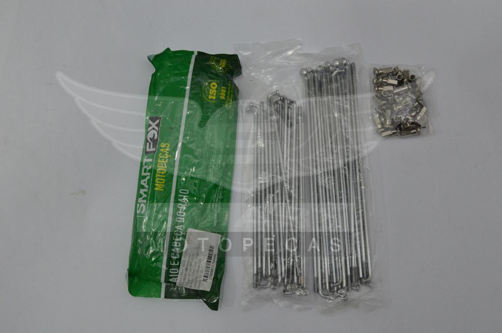 RAIO DIANT/TRAS 4MM ZINCADO TITAN150 KS 04-13/TITAN125 KS-KSE 00-04/FAN125 05-18/FAN150 10-15