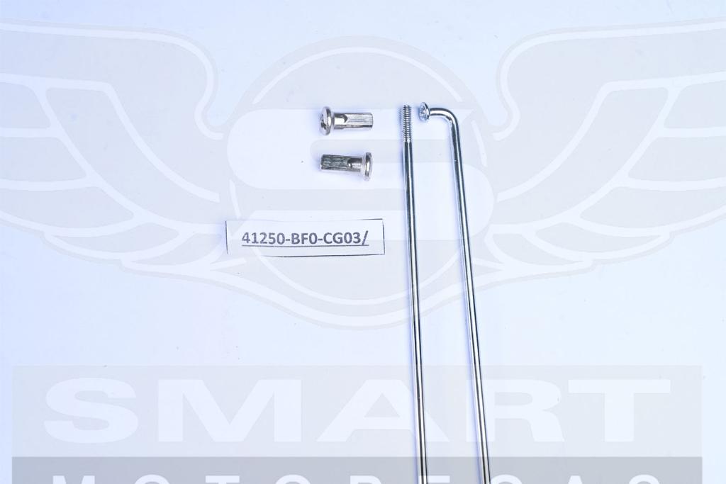 RAIO TRAS 3,5MM CROMADO TITAN125 95-99/TODAY125 89-94/CG 125 76-88