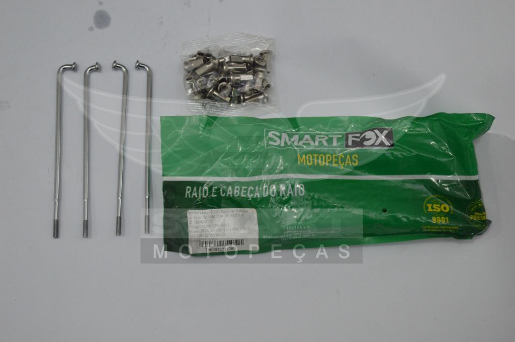 RAIO TRAS 4MM CROMADO BIZ100 98-05/BIZ125 06-17/BIZ110I 16-20/POP100 07-15/POP110I 16-21 10*122,5/10*122)