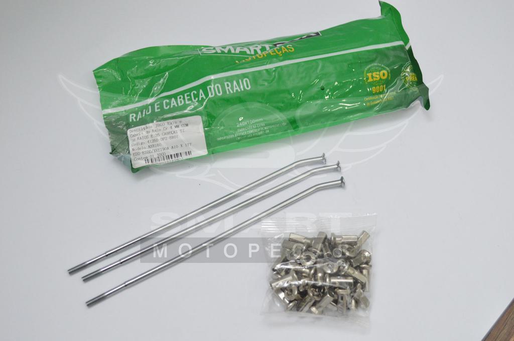 RAIO TRAS 4MMX177 CROMADO BROS160 EDD 15-25/XRE190A 16-25 REBAIXADO