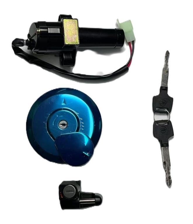 CHAVE IGNICAO KIT C/ TRAVA CAPACETE BLOQUEADOR TAMPA TQ BROS150 ES/KS 09-11/ESD 09-10