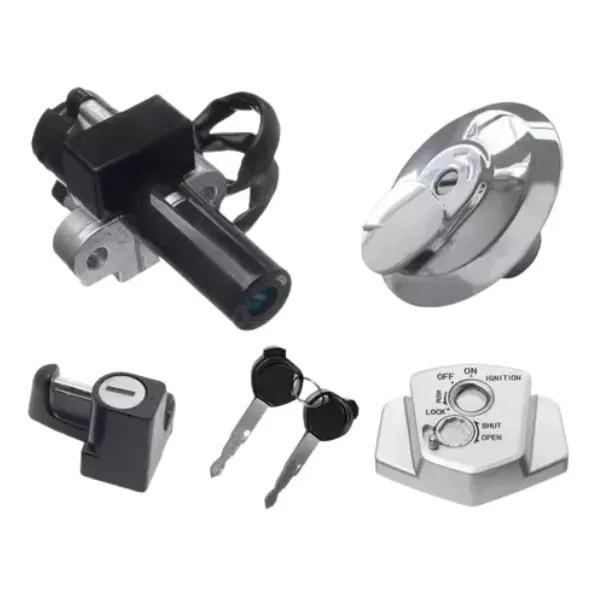 CHAVE IGNICAO KIT C/ TRAVA CAPACETE BLOQUEADOR TAMPA TQ XRE300 10-15