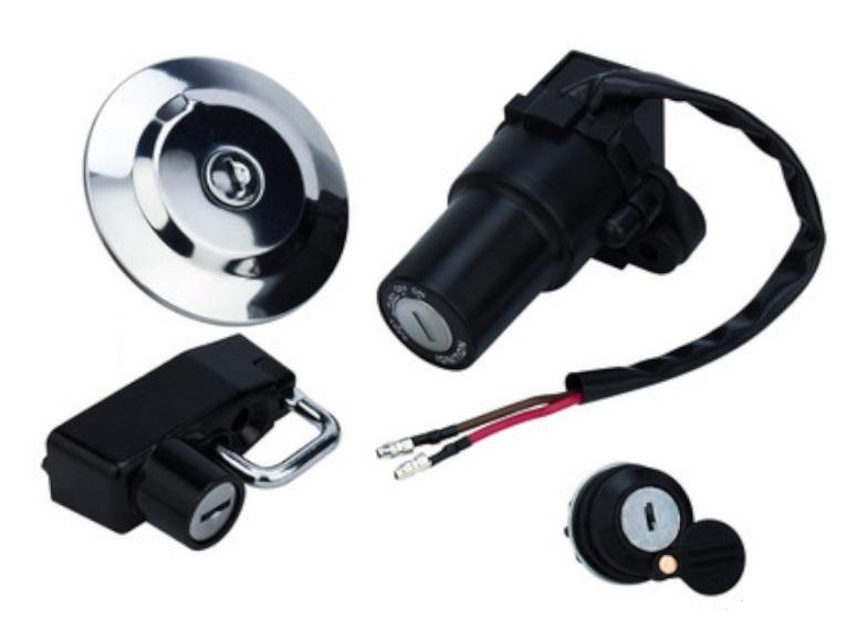 CHAVE IGNICAO KIT C/ TRAVA CAPACETE TAMPA LATERAL TAMPA TQ YBR125 E/ED 06-07/K 07/XTZ125 06-08