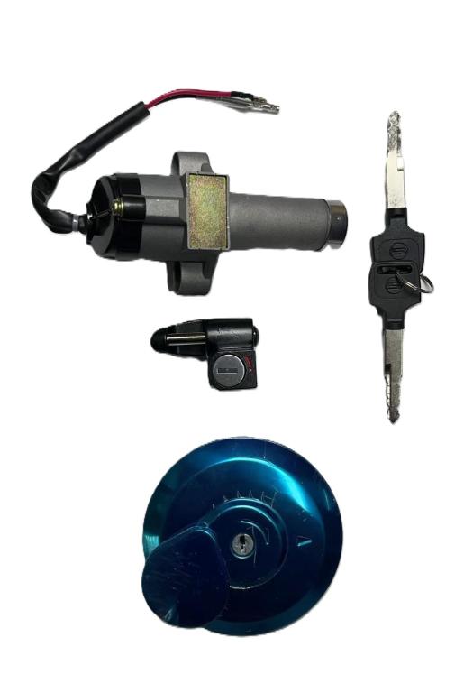 CHAVE IGNICAO KIT C/ TRAVA CAPACETE TAMPA TQ BROS125 ES/KS 03-05/BROS150 ESD 03-05