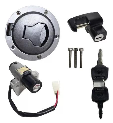 CHAVE IGNICAO KIT C/ TRAVA CAPACETE TAMPA TQ TITAN160 EX 16-