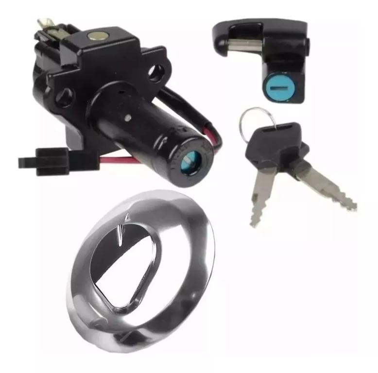 CHAVE IGNICAO KIT C/ TRAVA CAPACETE TAMPA TQ TORNADO250 06-08