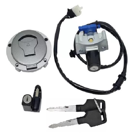 CHAVE IGNICAO KIT C/ TRAVA CAPACETE TAMPA TQ XRE300 19-21