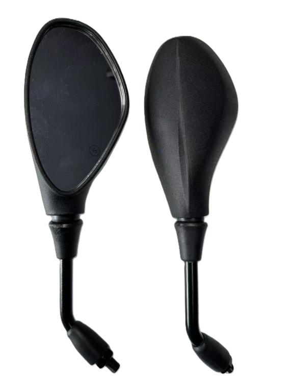 ESPELHO RETROVISOR ROSCA Y LENTE PRATA PLANA MODELO GS800