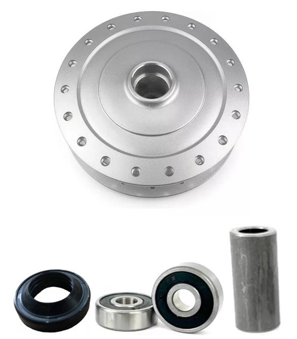 CUBO RODA DIANT C/ ROLAMENTO ESPACADOR RETENTOR TITAN150 KS ES 04-13/ FAN125 KS ES 09-15/ FAN125I 16-18/ START150 ES 15/