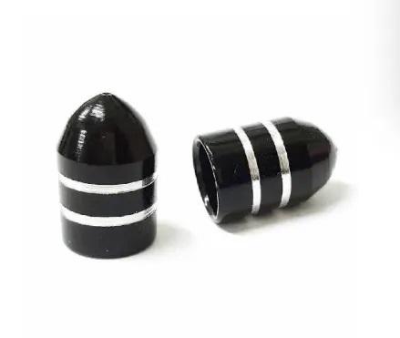 TAMPA VALVULA ALUMINIO BUTYL PRETO 20PCS/EMBALAGEM UNIVERSAL