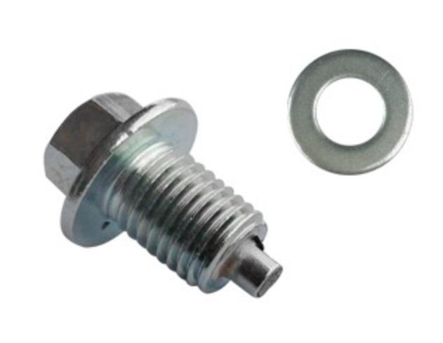 PARAF DRENO OLEO C/ARRUELA VEDACAO 12MM MAGNETICO TITAN150 04-15/TITAN160 16-24/BIZ100 98-15/BIZ110I 16-21/BIZ125 06-21/
