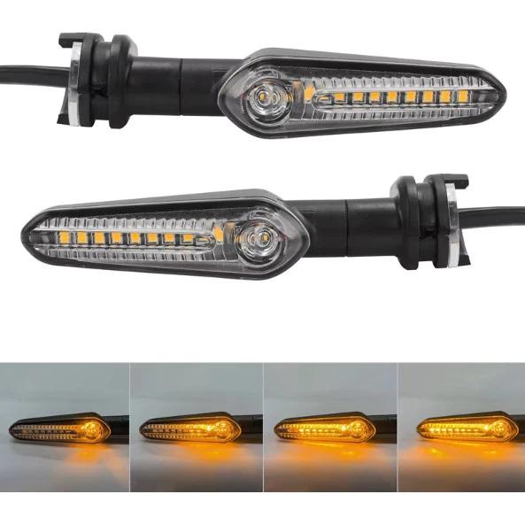 PISCA LED SEQUENCIAL MODELO MT03 FIACAO 25CM FACTOR125 09-23/FACTOR150 16-23/FAZER150 18-23/LANDER250 18-23/TERENE250 16