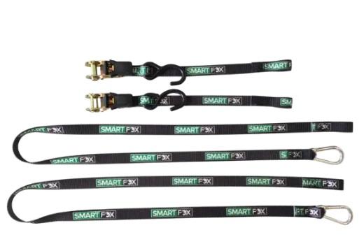 ESTICADOR 25MM C/ CATRACA + 1 GANHCHO + 1 MOSQUETAO PRETO