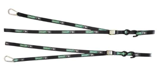 ESTICADOR 25MM C/ PRESILHA + 1 GANCHO + 1 MOSQUETAO PRETO