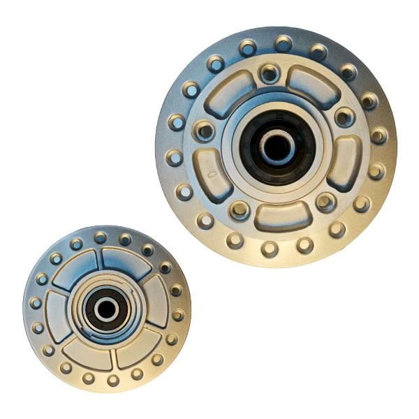 CUBO RODA DIANT C/ ROLAMENTO ESPACADOR RETENTOR TITAN125 ES 00-04/TITAN150 ESD 04-13/BROS150 ESD 03-14