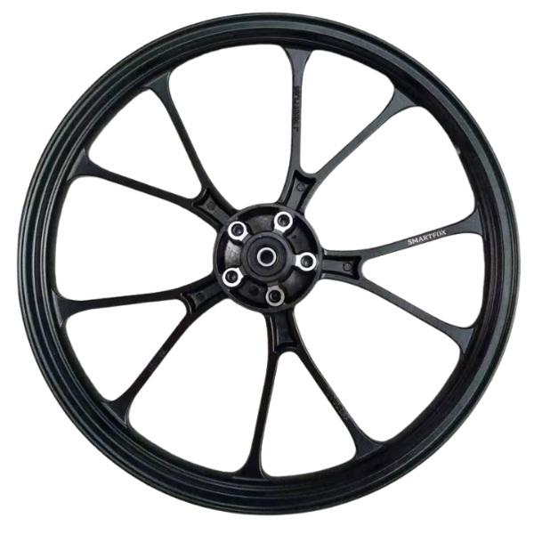 RODA ALUMINIO PRETA 5 PALITOS TITAN160 EX / TITAN150 EX/ESD 14-15/ FAN150 ESDI 14-15/ TITAN160 EX 16-24/ FAN160 ESD 16-2