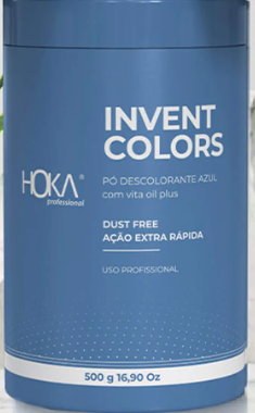 PÓ DECOLORANTE AZUL 500G -10 TONS HOKA
