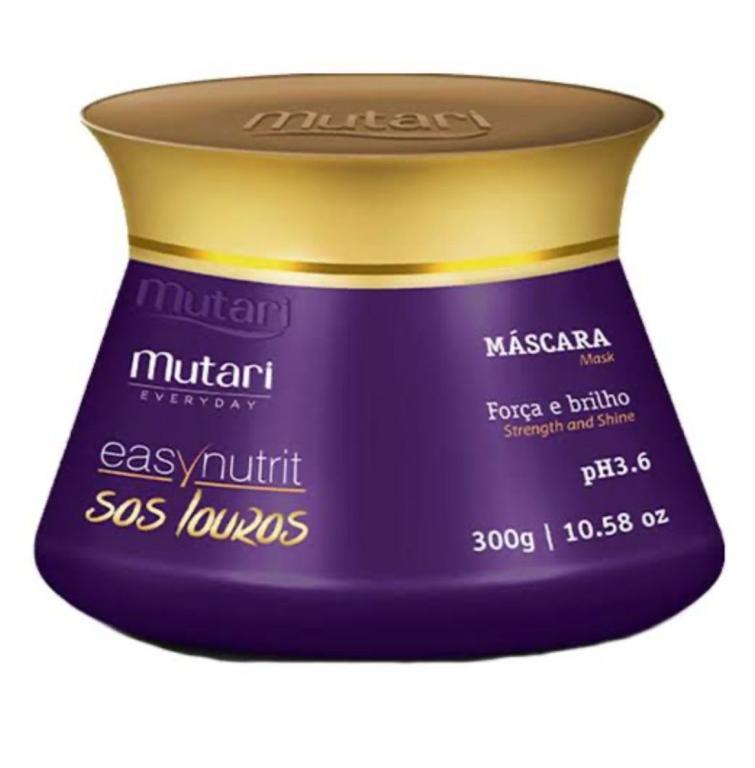 MASCARA SOS LOUROS FORCA E BRILHO 300G ED