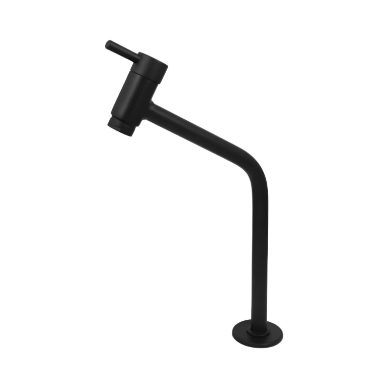 TORNEIRA CUBA BAIXA MESA CANO 5 8 45° AREJADOR FIXO PRETO