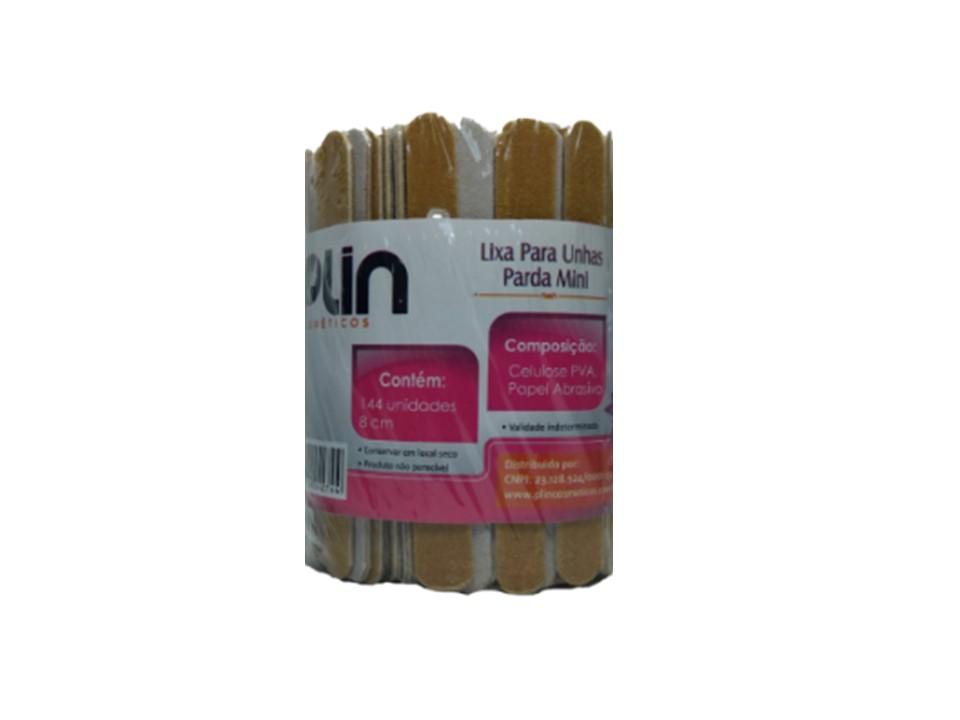PLIN LIXA DE UNHA 8CM - PARDA C/ 144 UNIDADES