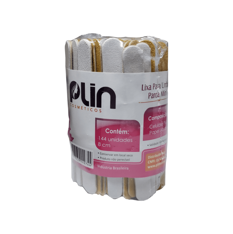 PLIN LIXA DE UNHA 8CM - PARDA C/ 100 UNIDADES