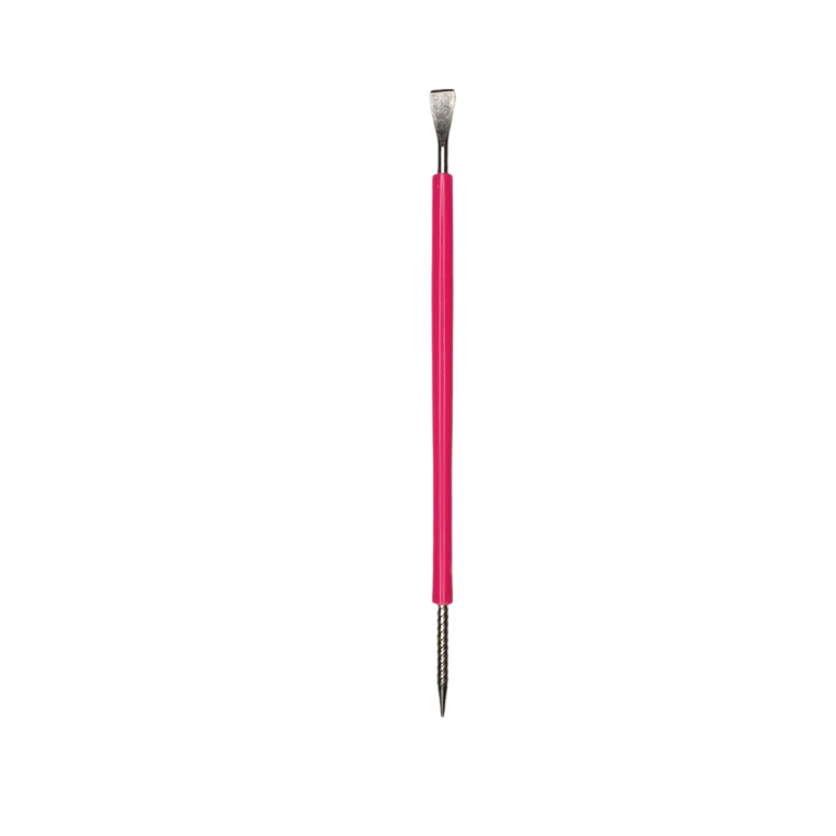 PLIN AFASTADOR DE CUTÍCULA COM PONTA AGULHA INOX E CABO SILICONE