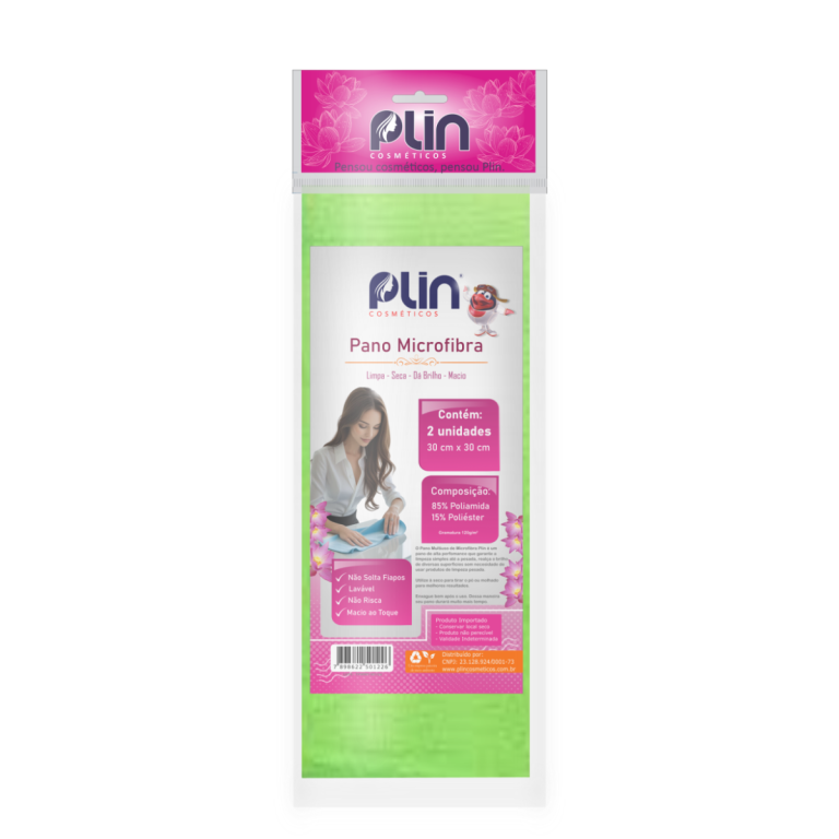 PLIN PANO DE MICROFIBRA 30X30CM PCT C/2 UNIDADES
