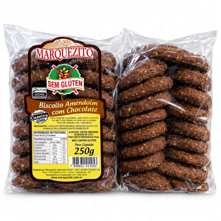 MARQ AMENDOIM CHOCOLATE 250 GR - CX 30