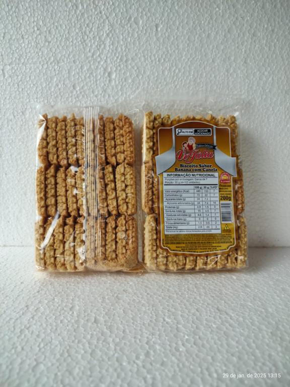 VJ BANANA COM CANELA 200GR - CX 24