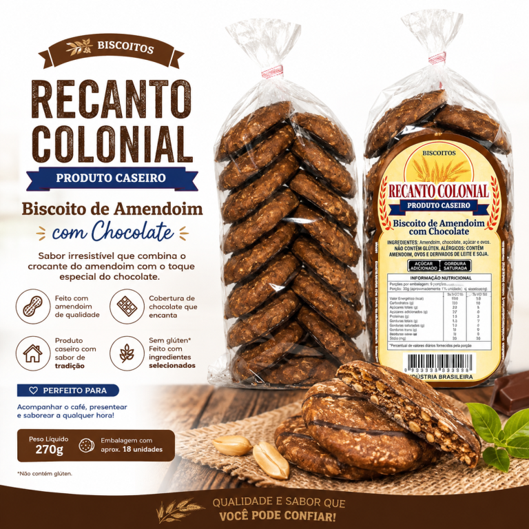RC AMENDOIM CHOCOLATE 270 GR - CX 30