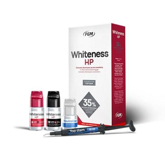 Kit Clareador Whiteness HP 35% Com Top Dam - FGM
