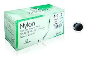 Fio de Sutura Nylon 4-0 Agulha 1,5 cm 1/2 - Technofio