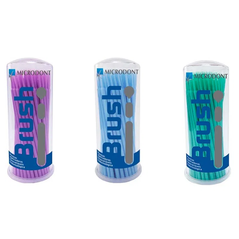 Pincel Aplicador microbrush Regular Azul - Microdont