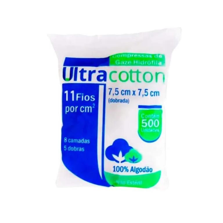 Compressa de Gaze - 500uns-Ultracotton 11 fios