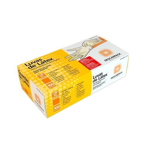 Luva de Látex M - Descarpack C/Pó