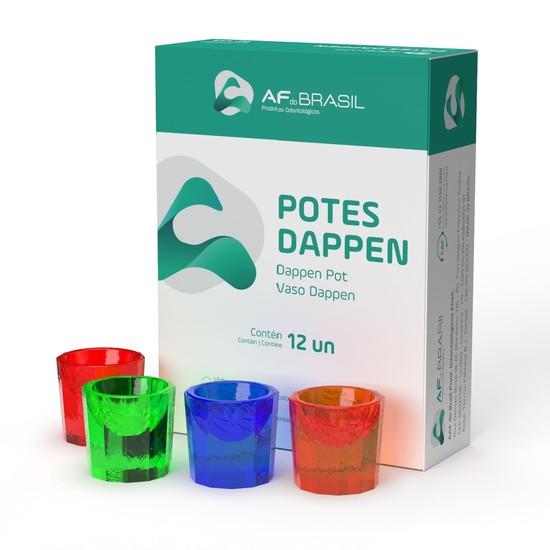 Pote Dappen Vidro Colorido - AF do Brasil