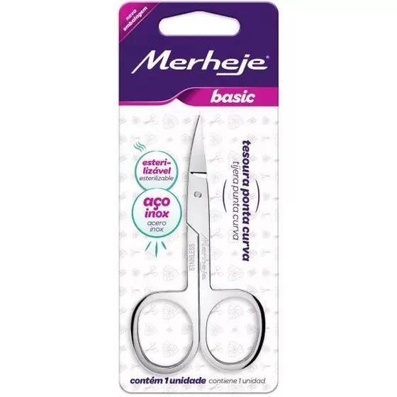 Tesoura higiene pessoal basic curva p/unha - Merheje