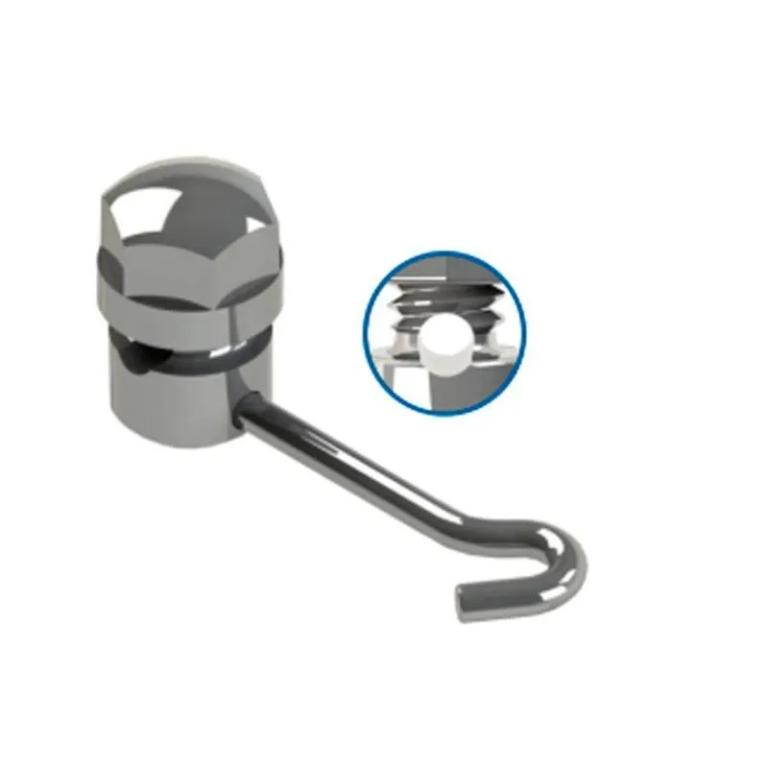 Gurin Ortodôntico Haste Longa Com Gancho e Slot Redondo Fechado- 35.05.005 - Morelli