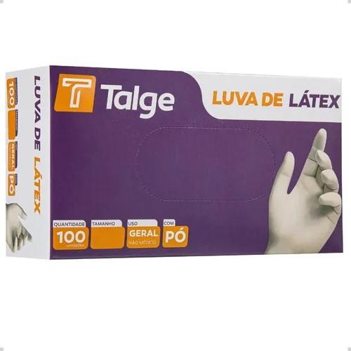 Luva de Latex Tamanho G C/PÓ - Talge