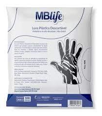Luva Plástica HDPE Descartável  U - MBlife