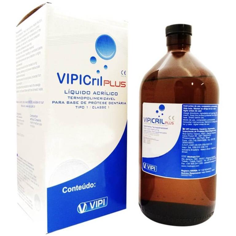 Resina Acrílica Termopolimerizável Cril Plus Líquido sem crosslink - Vipi