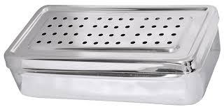 Estojo Inox Perfurado 18x8x3cm - Golgran