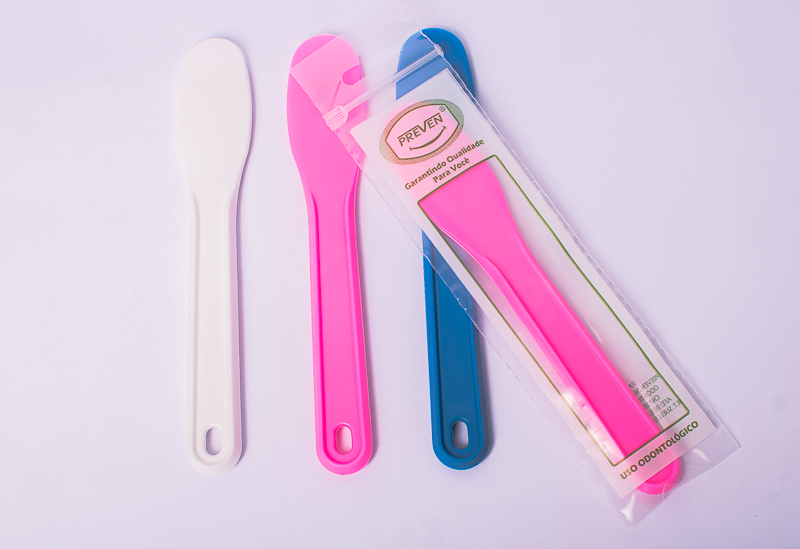 Espatula Para Manipulação Plastica Rosa - PREVEN