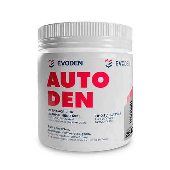Resina Acrílica Autopolimerizável Autoden Pó 250g Rosa - Evoden