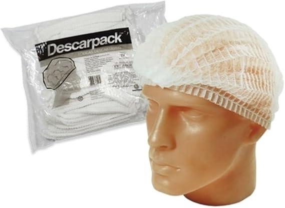 Touca Descartável TNT Branca -  DESCARPACK